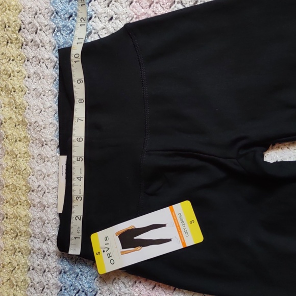 NWT Orvis Small Black High Rise Soft Fleece Wide Waistband Cozy Legging - Picture 12 of 16